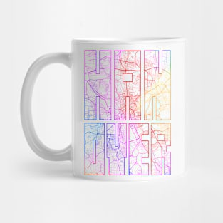 Hanover, Germany City Map Typography - Colorful Mug